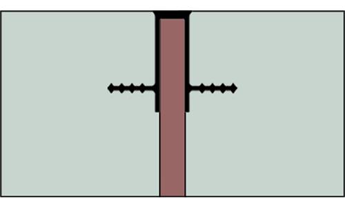 A plan drawing of cap waterstop